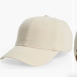 Madewell Broken In Organic Cotton Twill Baseball Cap Cream Alabaster New
